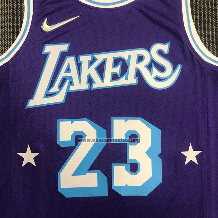 Camiseta Los Angeles Lakers Kobe Bryant NO 23 Ciudad Edition 2021-22 Violeta
